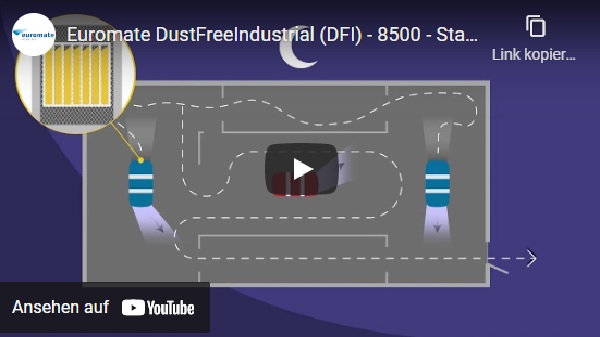 Youtube-Präsentation des Industrieluftfilter DFI 8500 gegen Staub